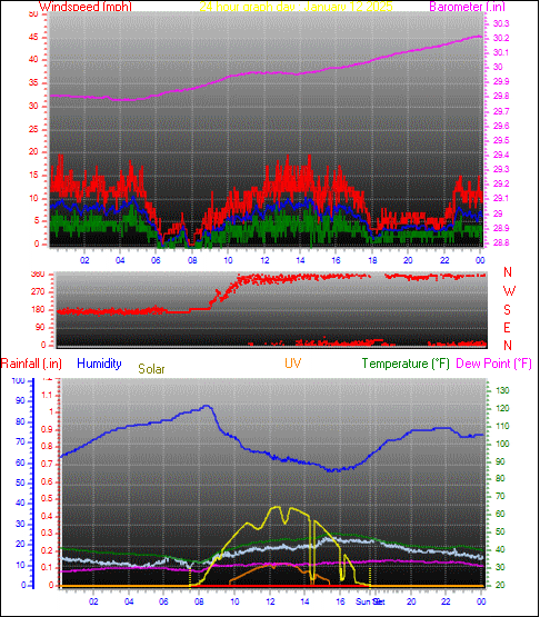 24 Hour Graph for Day 12
