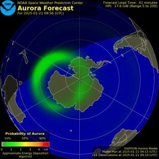 Current Southern hemispheric power input map